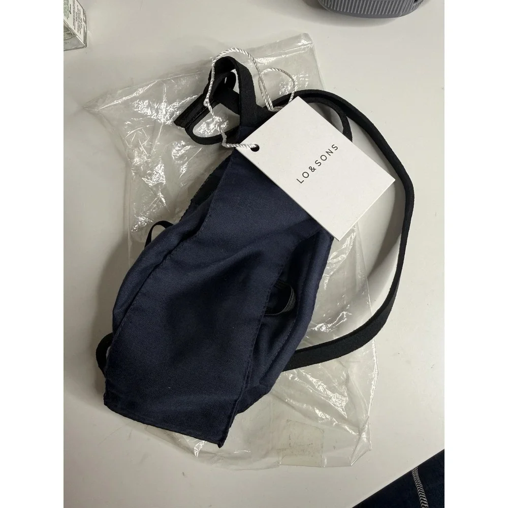 Lo And Sons Reusable Face mask Navy And Black Scrubs